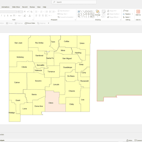 New Mexico PowerPoint Map