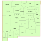 New Mexico Vector County Map