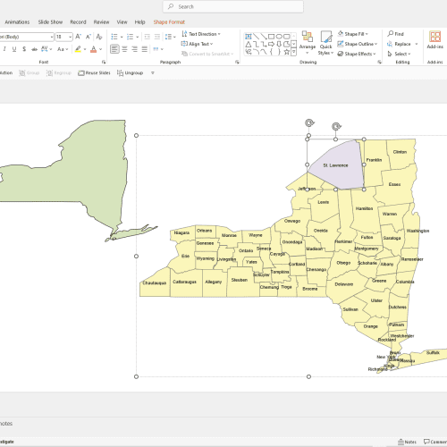 New York PowerPoint Map