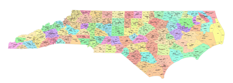 North Carolina Communities Map