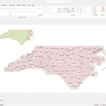 North Carolina PowerPoint Map