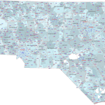 NC ZIP Code Map With Cities Counties