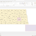 North Dakota PowerPoint Map