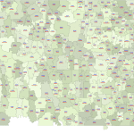 North Dakota ZIP Code Map With Cities