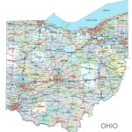 Ohio Road and City Map