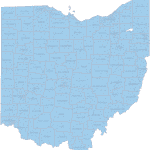OH ZIP Code Map With Cities Counties