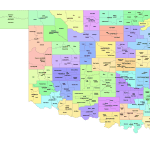 Oklahoma County and Communities Map