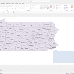 Pennsylvania PowerPoint County Map