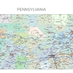 Pennsylvania Road and City Map