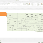 South Dakota Powerpoint Map
