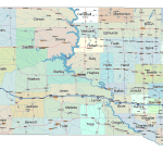 South Dakota Road and City Map