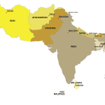 Southern Asia-digital-map