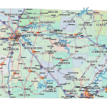 Tennessee Road and City Map
