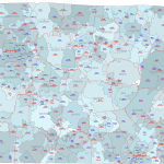 TN ZIP Code Map With Cities Counties
