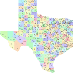 Texas County and Communities Map