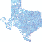 TX ZIP Code Map With Cities Counties