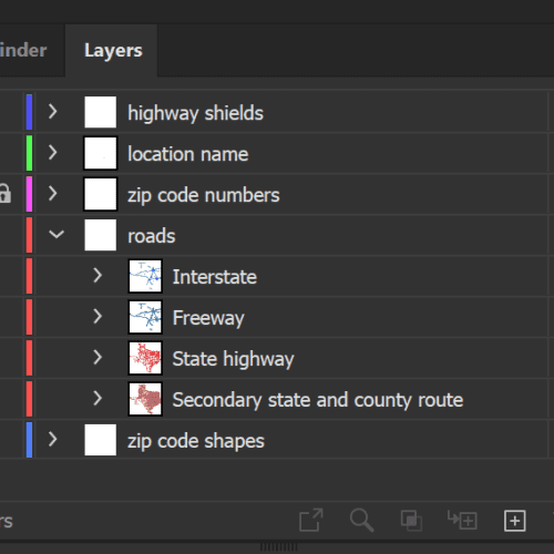 TX-zip-roads-layers