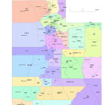 Utah County and Communities Map