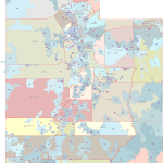 UT ZIP Code Map With Cities Counties