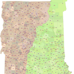VT And New Hampshire Zip Code Map