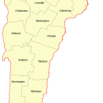Vermont Vector County Map