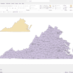Virginia PowerPoint Map