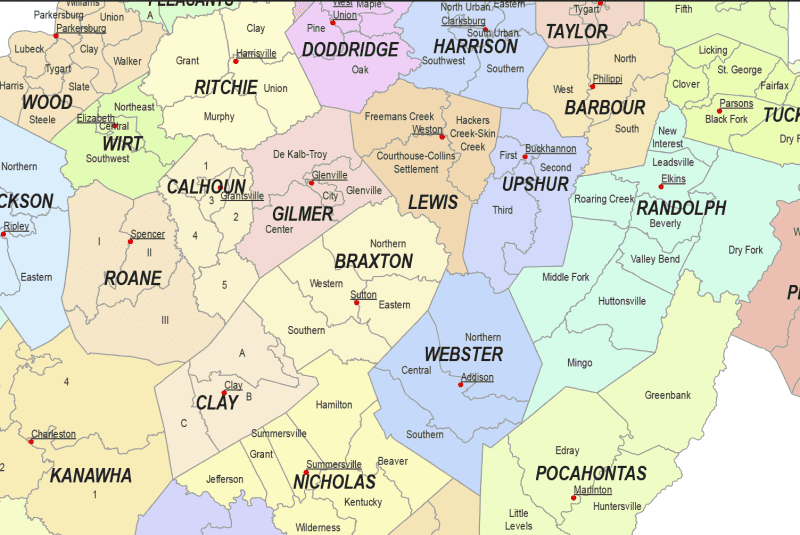 West Virginia Communities Map