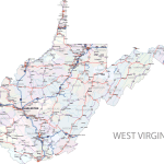 West Virginia Road and City Map