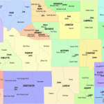Wyoming County and Communities Map