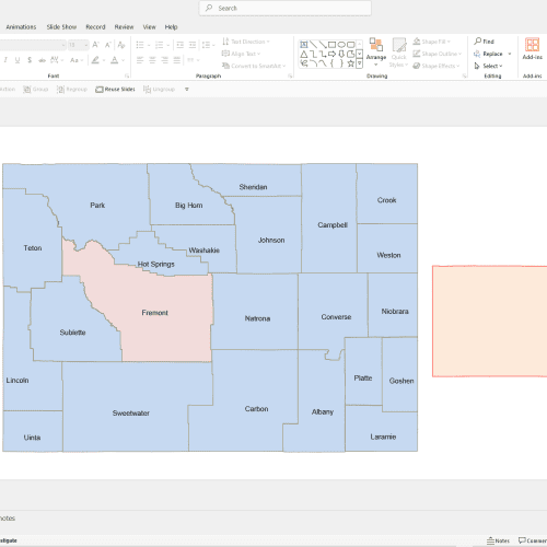 Wyoming PowerPoint Map
