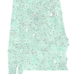 Alabama ZIP Code Map with Cities