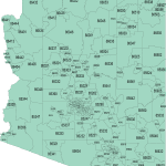 Arizona zip code map