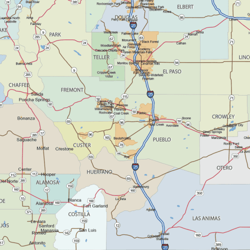 Colorado road map detail1