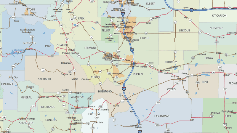 Colorado road map detail1