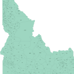 Idaho ZIP Code Map Basic