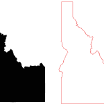 Idaho Free Contour Line Map