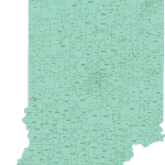 Indiana ZIP Code Map Basic