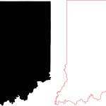Indiana Free Contour Line Map
