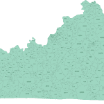Kentucky ZIP Code Map Basic