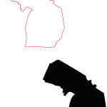 Michigan Free Cut-Out Map