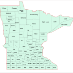 Minnesota Vector County Map