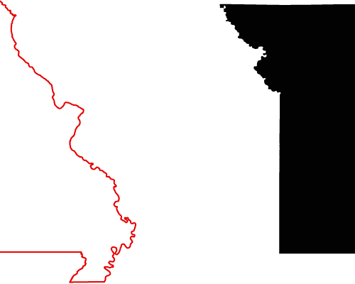 Missouri Free Contour Line Map