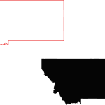 Montana Black Fill Map