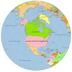 North America Centered Globe