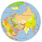 Near East And Central Asia On Globe
