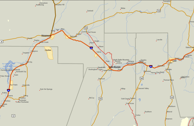 Nevada and Surrounding States