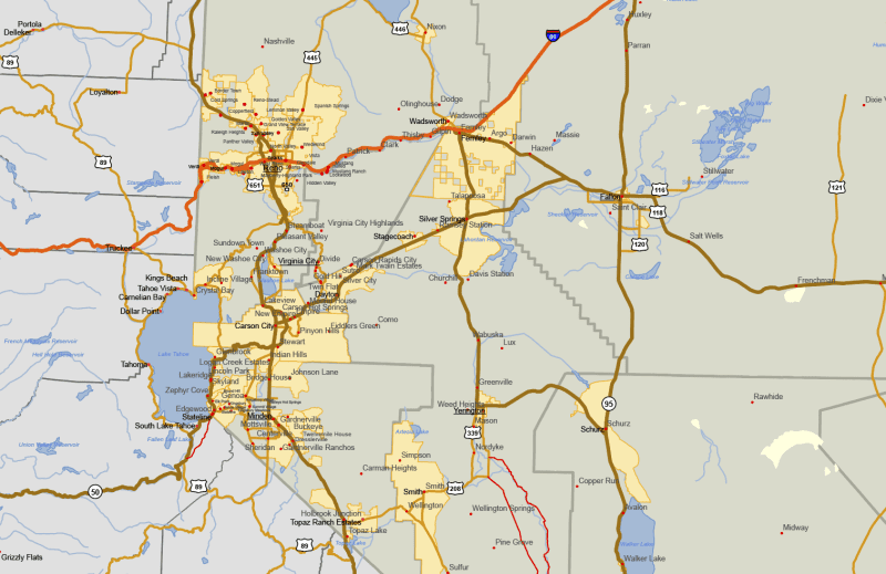 Nevada and Surrounding States