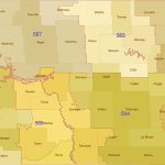 North Dakota 3-Digit ZIP Code Map