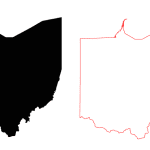 Ohio Free Black Fill Map