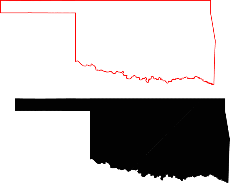 Oklahoma Free Silhouette Map